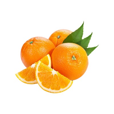 Organic Orange Juicy With The Leaf